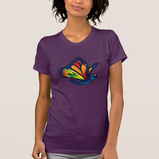 Niedlicher Schmetterling T-Shirt (Vorderseite)