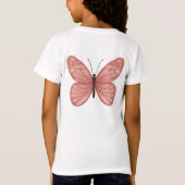 Niedlicher Schmetterling T-Shirt (Rückseite)