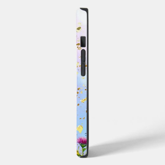 Niedlicher Schmetterling und weiche Pastellbasis Case-Mate iPhone Hülle (Rückseite / Links)