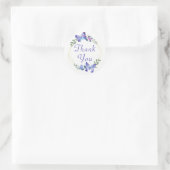 Niedlicher Schmetterling Vielen Dank Blumenzeremon Runder Aufkleber (Tasche)