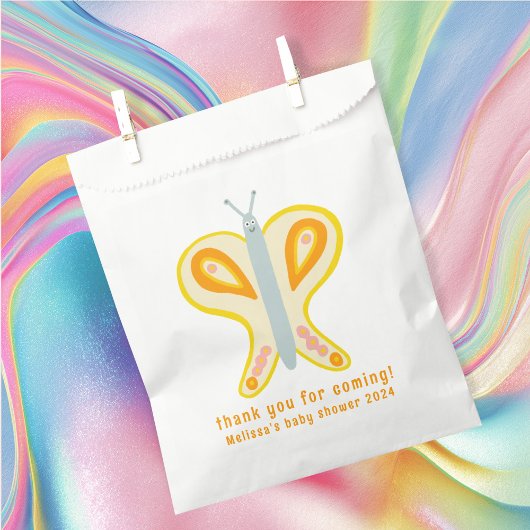 Niedlicher Schmetterling Vielen Dank CUSTOM Babydu Geschenktütchen