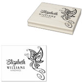 Niedlicher Schmetterling von Hand Gummistempel (Stempel)