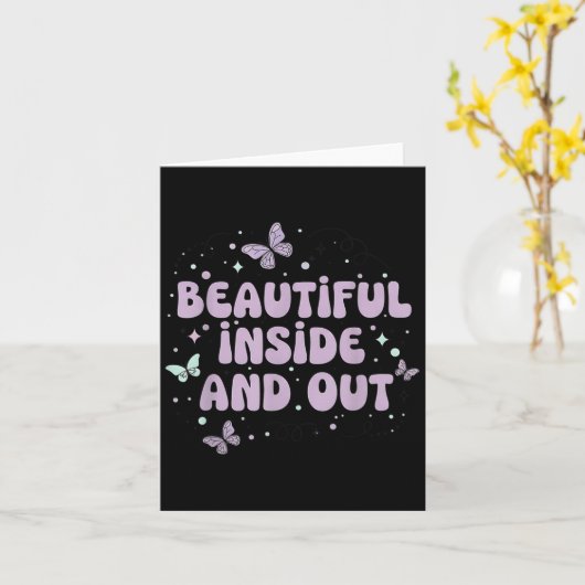 Niedlicher Schmetterlingslavender S Karte (Gelbe Blume)