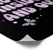 Niedlicher Schmetterlingslavender S Poster (Ecke)