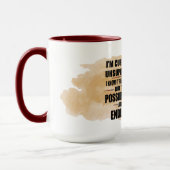 Niedlicher, schmutziger Cat Spaß Quote kitty Cat G Tasse (Links)