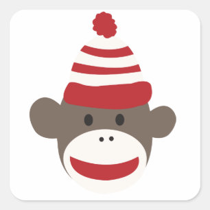 Niedlicher Schnappsticker Quadratischer Aufkleber