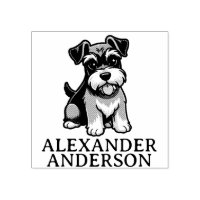 Niedlicher Schnauzer Cartoon Personalisieren