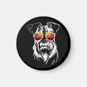 Niedlicher Schnauzer Magnet (Vorne)