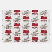 Niedlicher Schnauzer Terrier Hund in der Urlaubspe Geschenkpapier Set (Vorderseite 2)