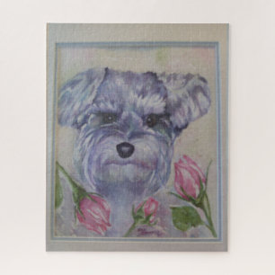 Niedlicher Schnauzer-Welpe Puzzle