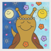 Niedlicher Schneckenfrühling Equinox Segnungen | V Aufkleber (Vorderseite)