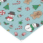 Niedlicher Schnee-Kumpeltabellenläufer Großer Tischläufer (Ecke)