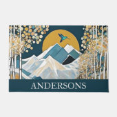 Niedlicher Schneeberg Fußmatte (Vorderseite)