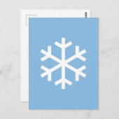 Niedlicher Schneeflocken Weihnachten Postkarte (Vorne/Hinten)