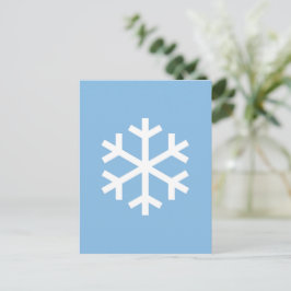 Niedlicher Schneeflocken Weihnachten Postkarte
