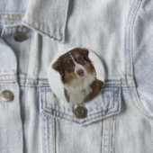 Niedlicher Schneehund Button (Beispiel)