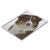 Niedlicher Schneehund Notizblock (Linke Seite)