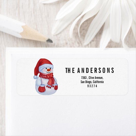 niedlicher Schneemann (Insitu)