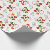 Niedlicher Schneemann auf festem WEISSEN oder dein Geschenkpapier (Ecke)