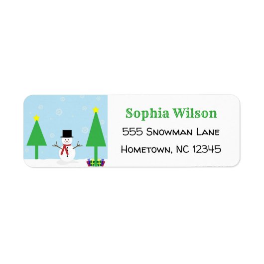 Niedlicher Schneemann-Festspass Winter (Vorne)