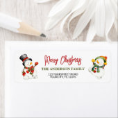 Niedlicher Schneemann Frohe Weihnachtsgrün (Insitu)