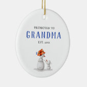 Niedlicher Schneemann für Oma Keramik Ornament (Rechts)