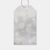 Niedlicher Schneemann im Winter Fotograf Gastgesch Geschenkanhänger (Rückseite)