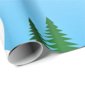 Niedlicher Schneemann im Winterwunderland Geschenkpapier (Rolleneckpunkt)