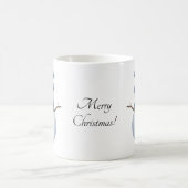 Niedlicher Schneemann in Blue Scarf und Strick Bea Kaffeetasse (Mittel)
