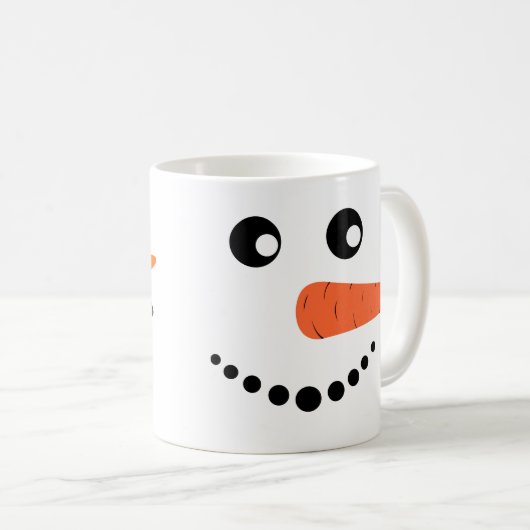 Niedlicher Schneemann Kaffeetasse (VorderseiteRechts)