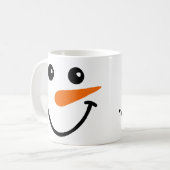Niedlicher Schneemann Kaffeetasse (Vorderseite Links)