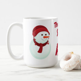 "Niedlicher Schneemann" Kaffeetasse