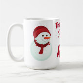 "Niedlicher Schneemann" Kaffeetasse (Links)