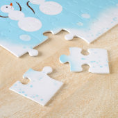Niedlicher Schneemann Puzzle (Seite)
