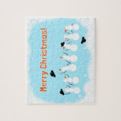 Niedlicher Schneemann Puzzle (Vertikal)