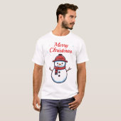 Niedlicher Schneemann T-Shirt (Vorne ganz)