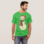 Niedlicher Schneemann T-Shirt (Vorne ganz)