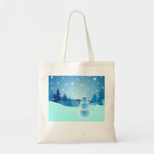 Niedlicher Schneemann Tragetasche (Vorne)