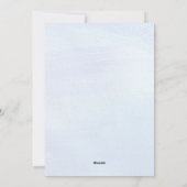 Niedlicher Schneemann und Schnee Weihnachten Foto (Rückseite)