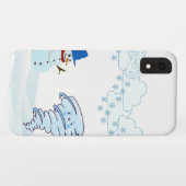 Niedlicher Schneemann und Wind Case-Mate iPhone Hülle (Rückseite (Horizontal))