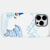 Niedlicher Schneemann und Wind Case-Mate iPhone Hülle (Rückseite (Horizontal))