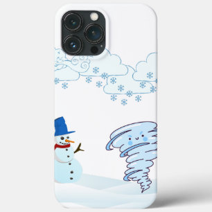 Niedlicher Schneemann und Wind Case-Mate iPhone Hülle