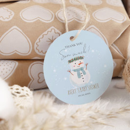 Niedlicher Schneemann Vielen Dank, dass Sie viel S Geschenkanhänger