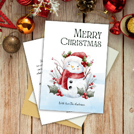 Niedlicher Schneemann Weihnachten