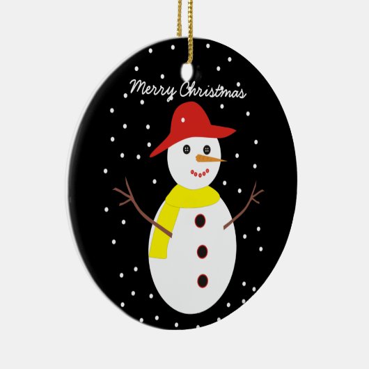 Niedlicher Schneemann Weihnachtsschmuck (Rechts)