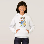Niedlicher Schneemann WeihnachtsWinter Hoodie (Vorne ganz)