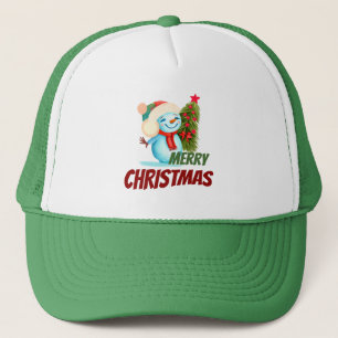 Niedlicher Schneemann zu Weihnachten Truckerkappe