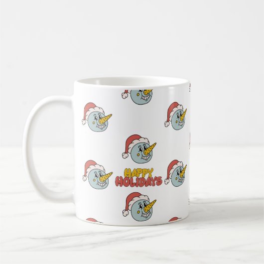 Niedlicher Schneeurlaub Weihnachten Kaffeetasse (Links)