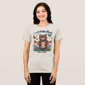 Niedlicher & schneller Bär Grafischer T - Shirt -  (Vorderseite voll)