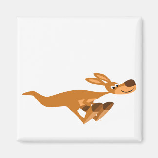 Niedlicher schneller Cartoon Kangaroo Magnet